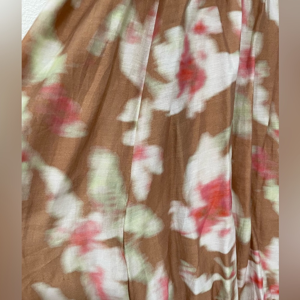 Bardot Lola Corset Strapless Floral Dress in Pink and Cream - Picture 5 of 8